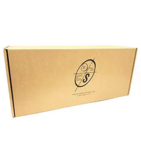 Southwest Wheel trailer brake kit box, brown cardboard packaging with logo.