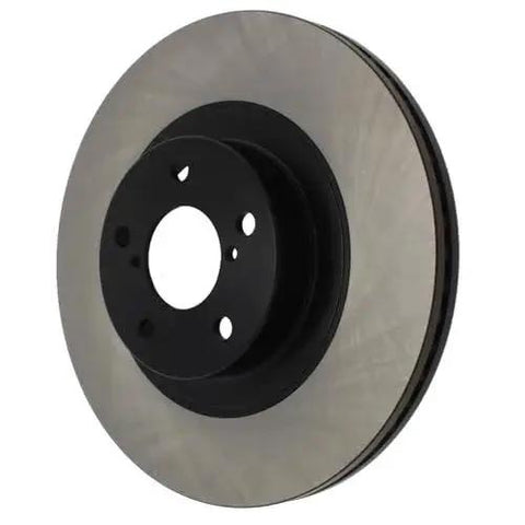 Centric Premium front brake rotor disc with black hub, automotive replacement part