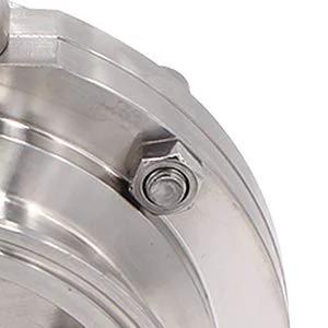 Tri-clamp sanitary butterfly valve, 1.5-inch, stainless steel 304, pull handle