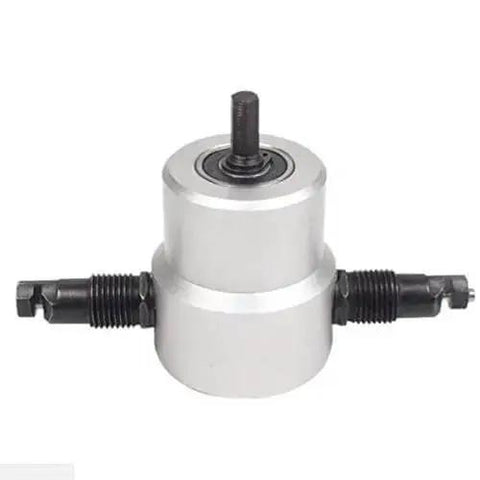Double Head Nibbler Cutter For Sheet Metal Cuts Curved Saw Cutter Drill Attachment For Electric Or Air Drill DIY Friendly