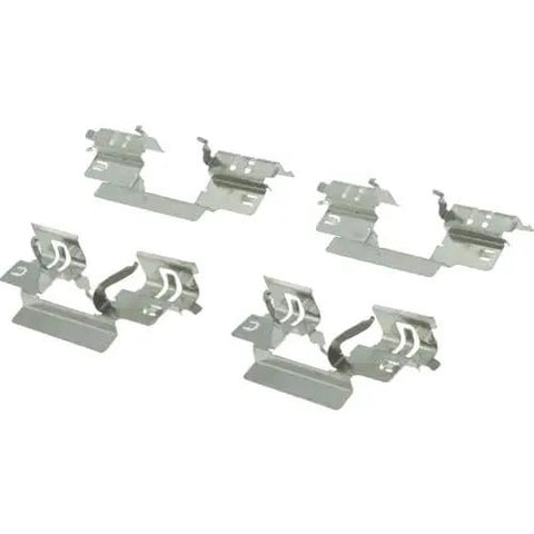 Four metal rear brake pad hardware clips for disc brakes