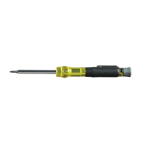 Four In One Electronics Pocket Screwdriver Set With Phillips And Slotted Bits For DIY Tech Repairs Concealable Tip Pocket Clip Spin Cap