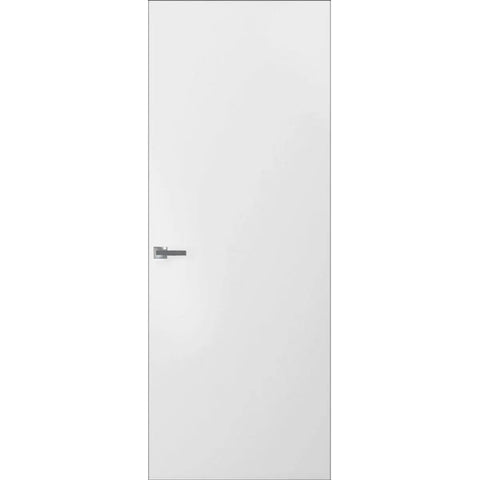 Interior Invisible Hidden Door With Handle Planum 0010 Primed Black Edge Hidden Frame 30 Inch By 84 Inch Right Hand Inswing