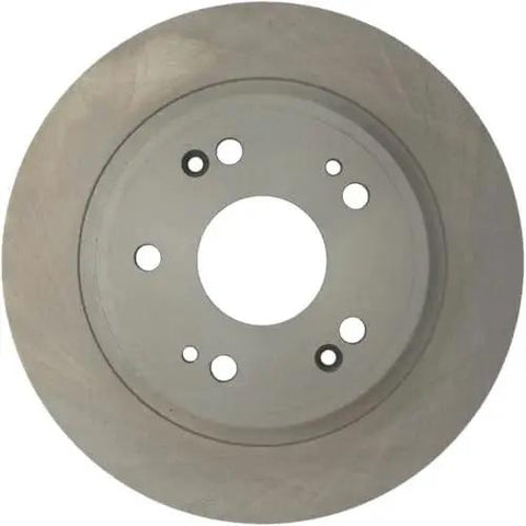 Centric 121.40068 C-Tek rear brake rotor, gray steel with center bore and lug holes.