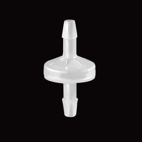 ANPTGHT one-way check valve, 1/8 in hose barb, plastic, white