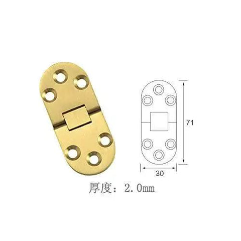 Two Pack Sewing Table Folding Flip Hinge Zinc Alloy Chrome Plating Finish For Aircraft Style 1 with diagram and dimensions