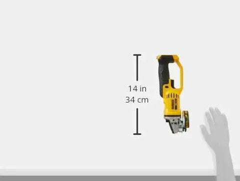 Cordless 4-1/2 Inch Angle Grinder With 8,000 RPM Motor, Quick-Change Wheel Release, Tool Free Guard, And 20V Max Power From DEWALT DCG412B