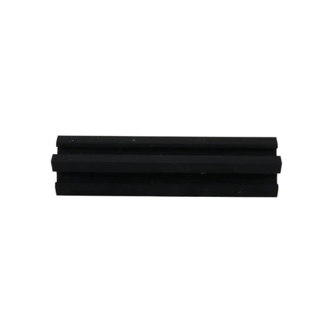 Eight Pack 100mm V Slot Aluminum Extrusion Profiles 2020 Series European Standard Anodized Linear Rail, black, side view