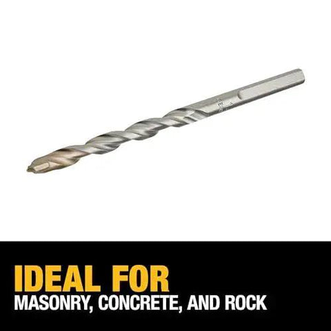 High Performance Carbide Hammer Drill Bit For Concrete And Masonry One Quarter Inch By Four Inch DeWalt DW5224 for drilling applications