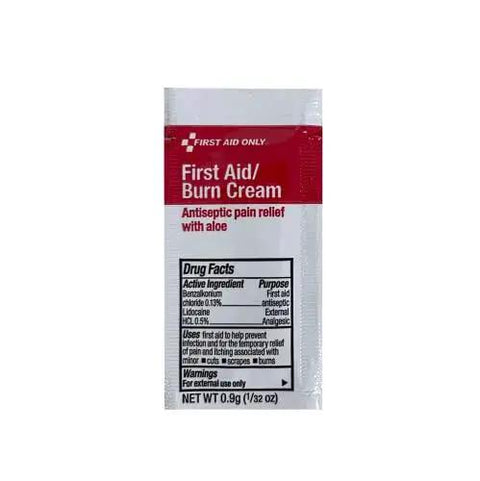 Antiseptic pain relief burn cream from All Purpose 57 Piece Emergency First Aid Kit For 10 People, ideal for office, worksite, home, car.
