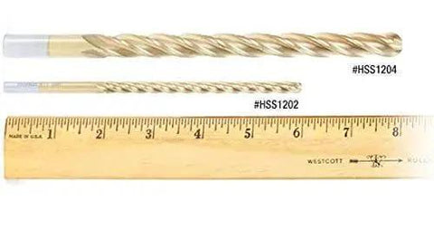 Premium HSS Foam Cutting End Mill For Thick Foam Carving Up Cut One Half Inch Diameter Shank, ruler for scale