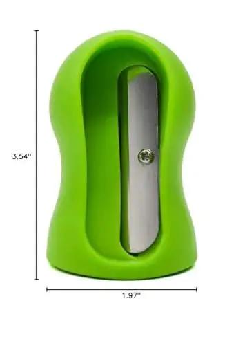 Green compact Carrot And Cucumber Spiral Cutter And Crinkle Slice Tool With Stainless Steel Blade Veggie Slicer And Peeler