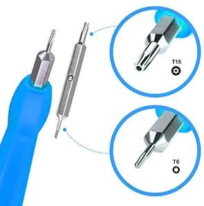 Ring Video Doorbell Screwdriver Bit Set With Double End T6 And T15 Bits, Industrial Grade S2 Steel for precise screws.