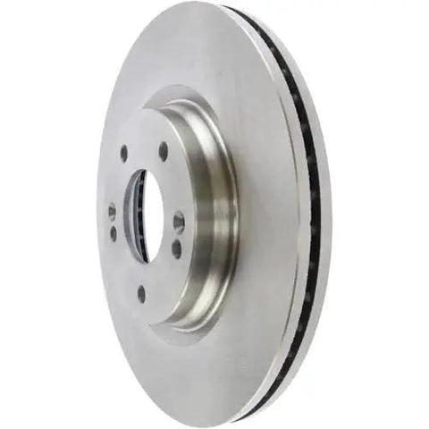 Front brake rotor, Centric C-Tek model, metallic silver disc for Hyundai/Kia vehicles