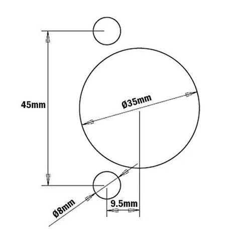 Diagram of Soft Close Full Overlay Hinge Set For 15 To 22 Mm Doors With 0 Mm Face Frame Plate 35 Mm Cup 12.8 Mm Cup Depth