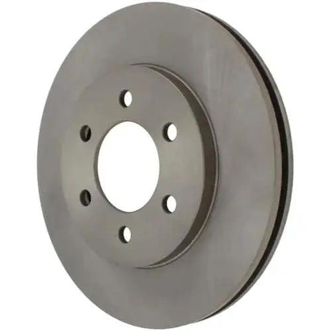 Centric 121.65097 C-Tek front brake rotor for Ford Expedition/Navigator; metallic gray with five lug holes.