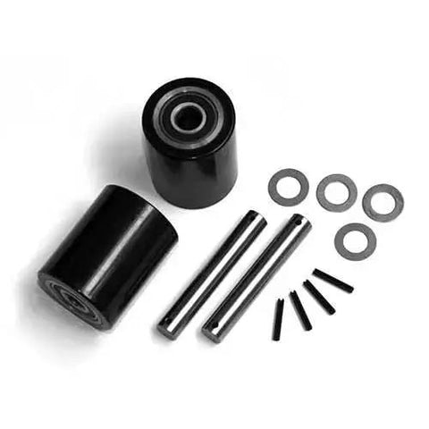 GPS Load Wheel Kit For Manual Pallet Jack CJ55 Fits Two Ultra-Poly 70D Load Wheel Assemblies With Bearings, Axles, and Fasteners