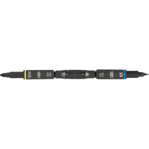 11-In-1 Ratcheting Screwdriver And Nut Driver Kit With Impact Rating shown with interchangeable bits in side view