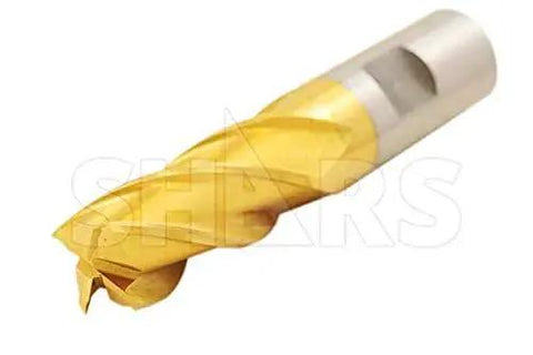 End Mill Set For Metalworking With Tin Coated Center Cut 4 Flute Bits 3 Sixteenth To 3 Quarter Inch Range Single End 10 Piece Includes Shars Part 404-5869