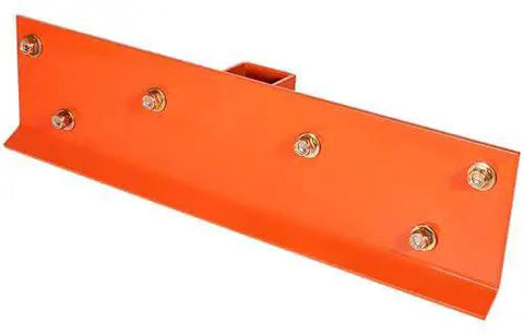Bolt On Tractor Grab Hooks For Kubota Buckets With D Rings 2In Receiver Orange, heavy-duty steel with bolt placements