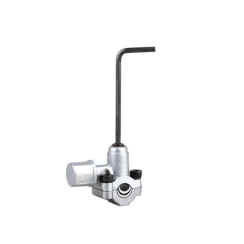 BPV-31 bullet piercing valve line tap, silver metal body with L-shaped hex key handle