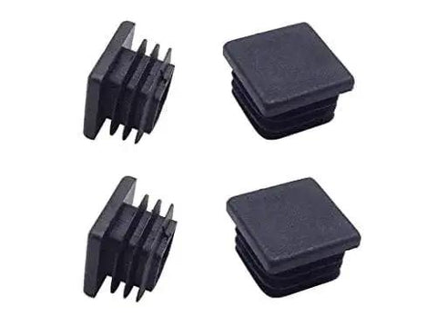 1 Inch Square Plastic Tubing End Caps For Square Tubing Posts 4 Pack Helical Wire Lined Tight Fit Outer Size 1 Inch Square Inner Diameter 0.75 To 0.9 Inches Easy Install