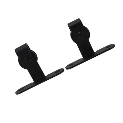 Ultra Quiet Mini Cabinet Barn Door Hardware Kit For Double Sliding Door Track Roller System High Load Bearing