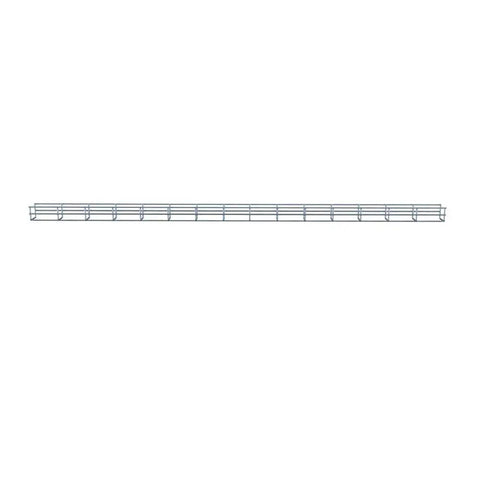 Wire Mesh Cable Tray In Electro Zinc Plated Steel Silver Finish 1.97 X 1.97 X 59.06 Inches 2 Pack For Easy Cable Management Cuttable With Bolt Cutter Durable, Corrosion Resistant, Go To Racks And IT Closets
