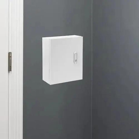 Metal Junction Box 250x300x140mm Rugged Wall Mounted Electrical Enclosure For Outdoor Use installed on wall