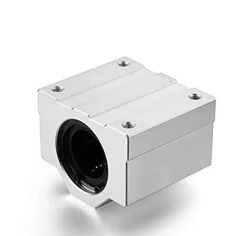Front view of 4Pcs SCS8UU 8mm 0.31 Inch Diameter Linear Motion Ball Bearing Slide Bushing for 3D Printer DIY CNC Machine Aluminum High Precision