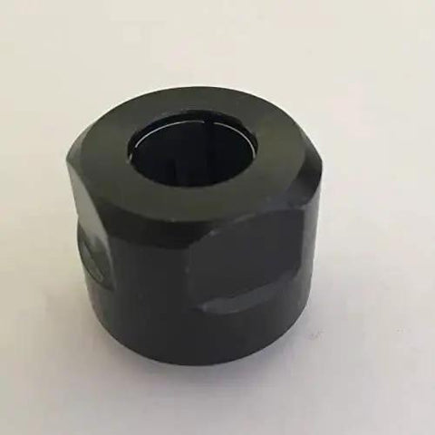 12.7mm Half Inch Collet Nut Cone Fits Hitachi Router M12VE M12VC M12V2 M12SE M12SA2 KM12VC, heavy duty metal replacement, front view
