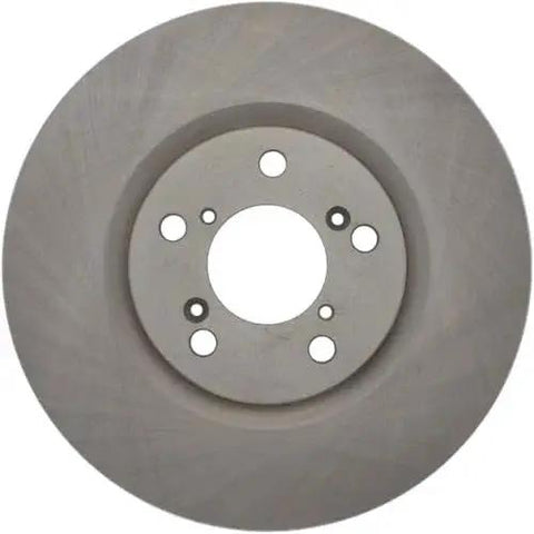 Front view of Centric 121.40071 C-Tek front brake rotor; circular silver-gray metal with central bore and bolt holes.