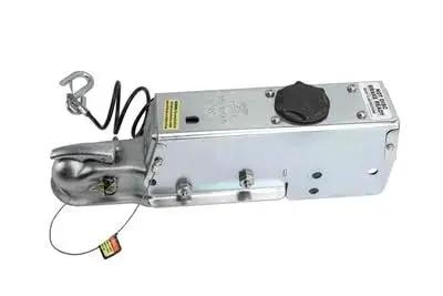 Dexter 7500lb surge brake actuator for drum brakes, zinc-plated, model DX7.5, side view