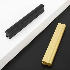 Six Pack Adjustable Matte Gold Drawer Pulls For Cabinets And Furniture, Versatile 1 Inch To 4 Inches Hole Centers Mounting