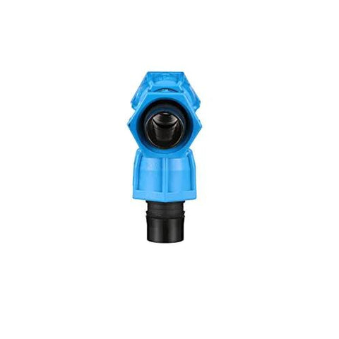 Watts ANKA poly-pipe tee, 1 in x 1 in x 1 in, blue reinforced nylon fitting with black seals