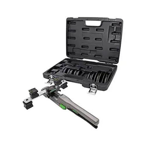 Compact Tubing Bender Kit For Copper Steel Aluminum And Brass Tubes One Quarter To Seven Eighths Inch with case and components displayed