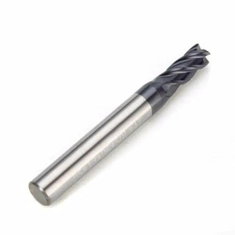 Solid Carbide End Mill 4 Flute AlTiN Coated Milling Cutter For High Performance Multi Material Cutting In Steel Stainless Steel Copper Cast Iron Plastic Wood 0.5mm Diameter CNC Tooling