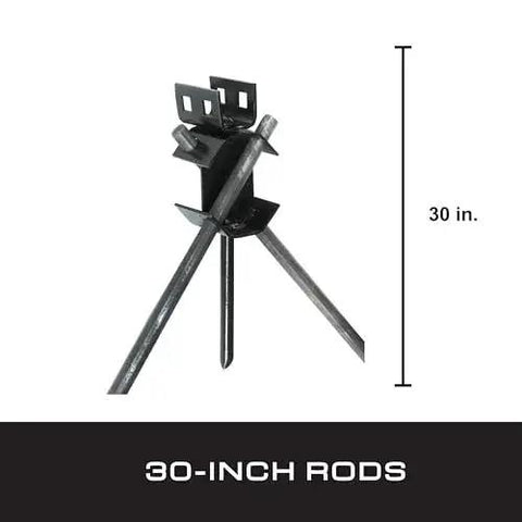 Cross Drive Rock Anchor 59110N With 30 Inch Rod For Solid Rock Installation Within 1 Inch From Base Swivel Tension Head