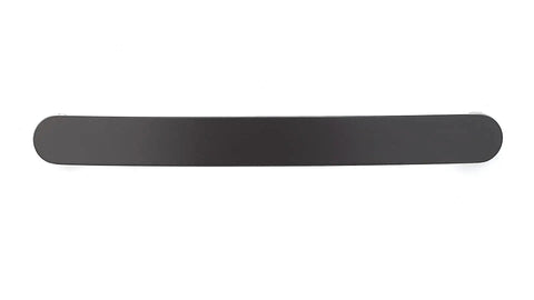 Monterey Collection 6 5 16 Inch Center To Center Matte Black Modern Arched Cabinet And Drawer Pull Handle front view
