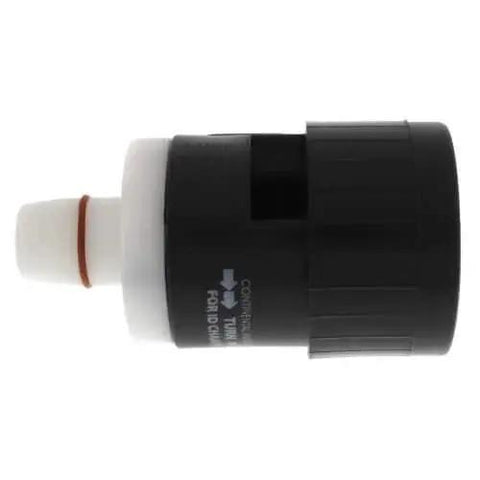 Side view of Three Quarters Inch IPS Chamfering Tool With Threaded Connection For SDR 11 Pipe And O Ring Insert Test Gauge