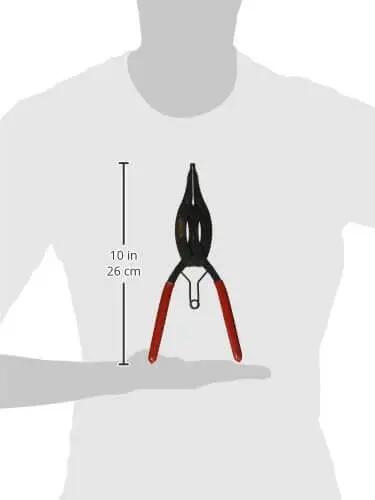 10 Inch Compound Lock Ring Pliers Black Oxide Finish Heavy Duty Pro Pliers For Ring Locking And Gripping ANSI Compliant