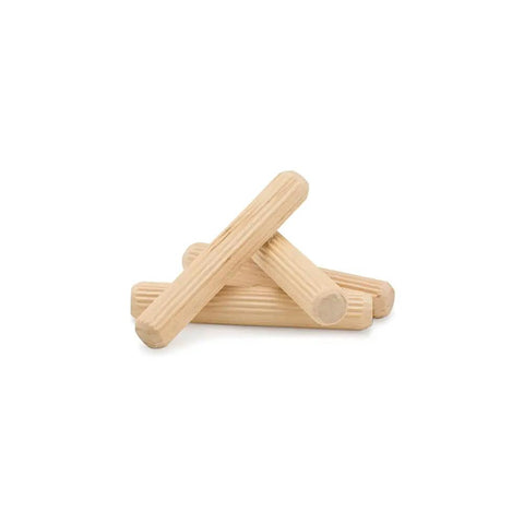 Fluted Wooden Dowel Pins 3 X 1/2 Inch Pack Of 50 For Woodworking, visible stacked detail view.