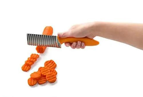 Crinkle Cut Knife For Creative Fries And Veggies With A 4.25 Inch Stainless Steel Blade And Wavy Cutter Ideal For Decorative Slices