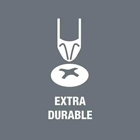 Illustration of screwdriver tip for durability, labeled 'Extra Durable' for ESD Safe Kraftform Micro Slotted Screwdriver With Anti Roll Handle.