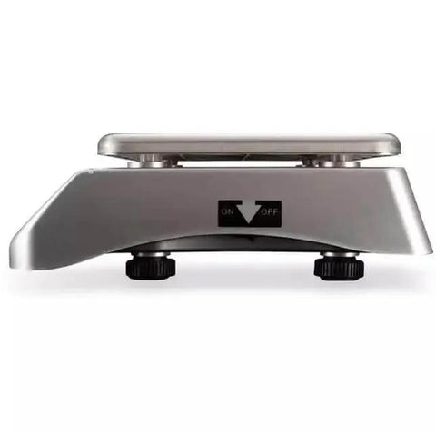 Side view of Heavy Duty Spill Proof Digital Kitchen And Industrial Scale With 66 Lb Capacity Dual Front And Rear Display Stainless Steel