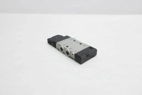 Compatible 1/8 Inch Pneumatic Solenoid Valve 24V DC 8 Bar Fit For CPE14 M1BH 5L, industrial grade, angled view on white background.