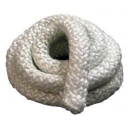 Round fiberglass woodstove gasket rope, 1 inch, 10 ft, door seal.