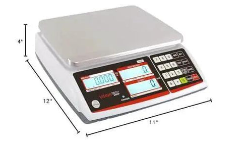 TVC-60 Built Tough Pro Grade Counting Scale For Parts And Coins With Switchable Lb/Kg, 60lb Capacity, 0.002lb Readability, Three Backlit Displays