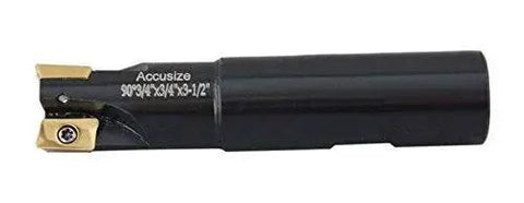 Heavy Duty Three Quarter Inch 90 Degree Square Shoulder Indexable End Mill With APKT11T3 Carbide Inserts Three Flute