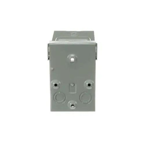 Side view of TFN60RCP Weatherproof Non-Fused AC Disconnect Switch Single Unit 60A 240V Single-Phase N3R outdoor service